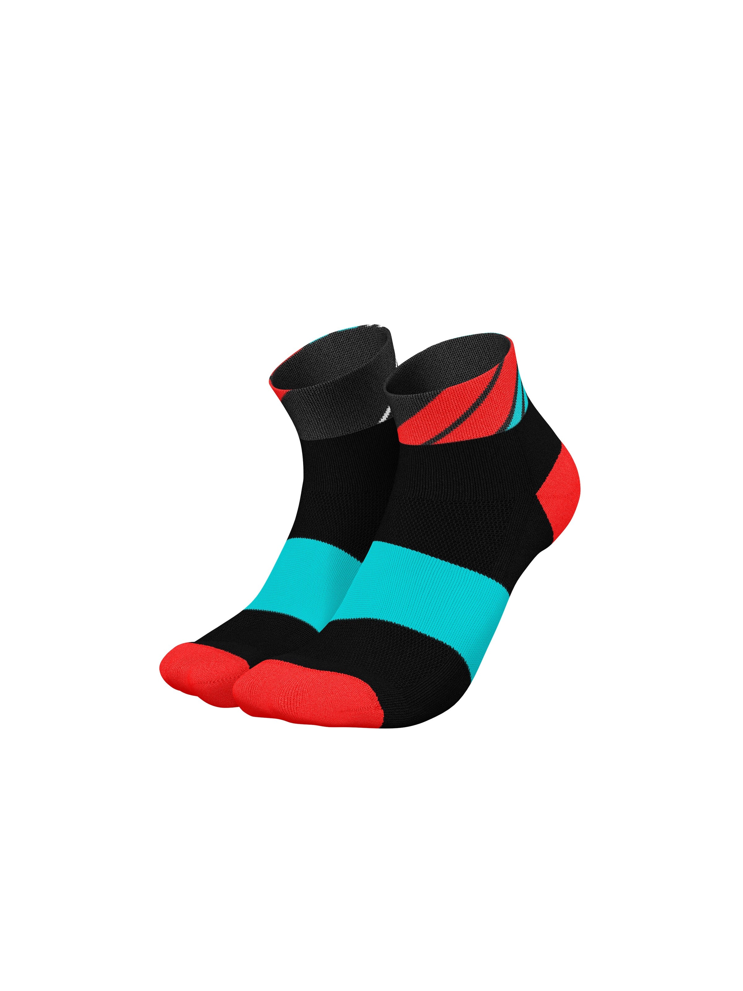 INCYLENCE Athletic Socks 'LADDERS SHORT' in Red: front