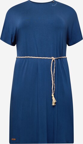 Ragwear Plus - Vestido 'KASS' en azul: frente