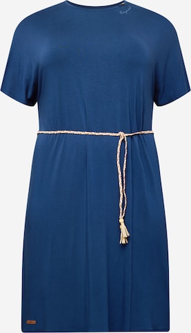 Ragwear Plus Kleid 'KASS' in Blau: predná strana