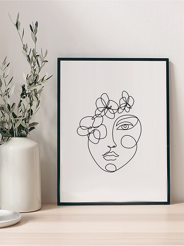 Liv Corday Image 'Orchid face' in Black