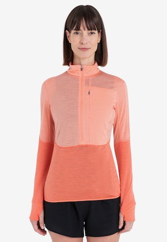 ICEBREAKER Sportsweatshirt 'Realfleece Descender' i orange: forside