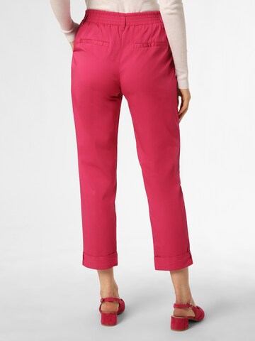 Marie Lund Loose fit Pleat-front trousers in Pink