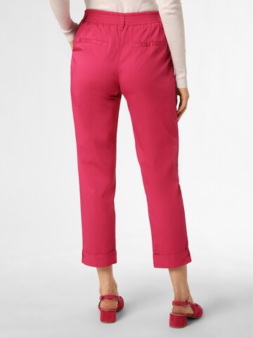 Marie Lund Loose fit Pleat-Front Pants in Pink