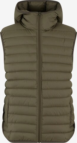 Urban Classics Bodywarmer in Bruin: voorkant