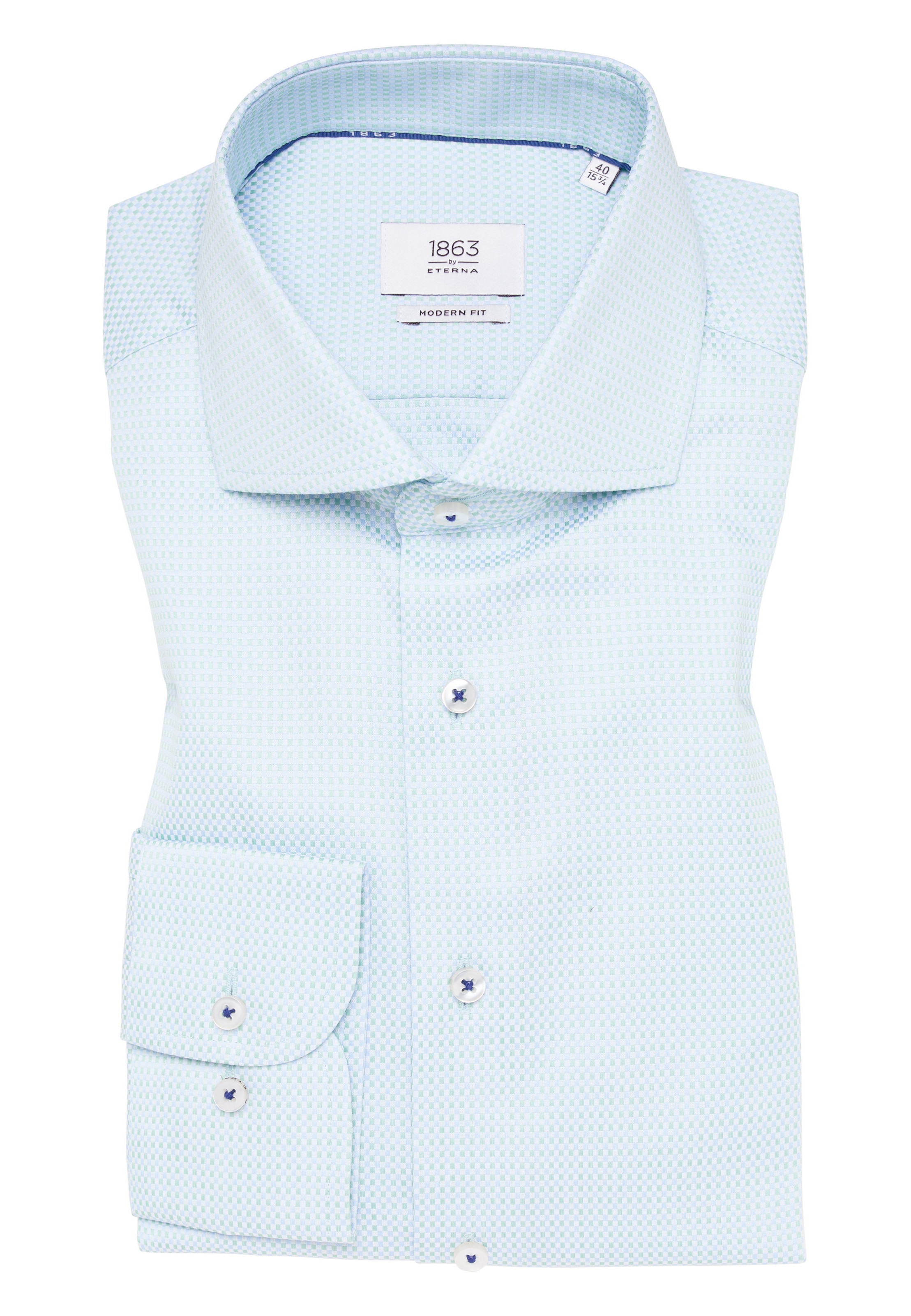 ETERNA Regular fit Business shirt in Green