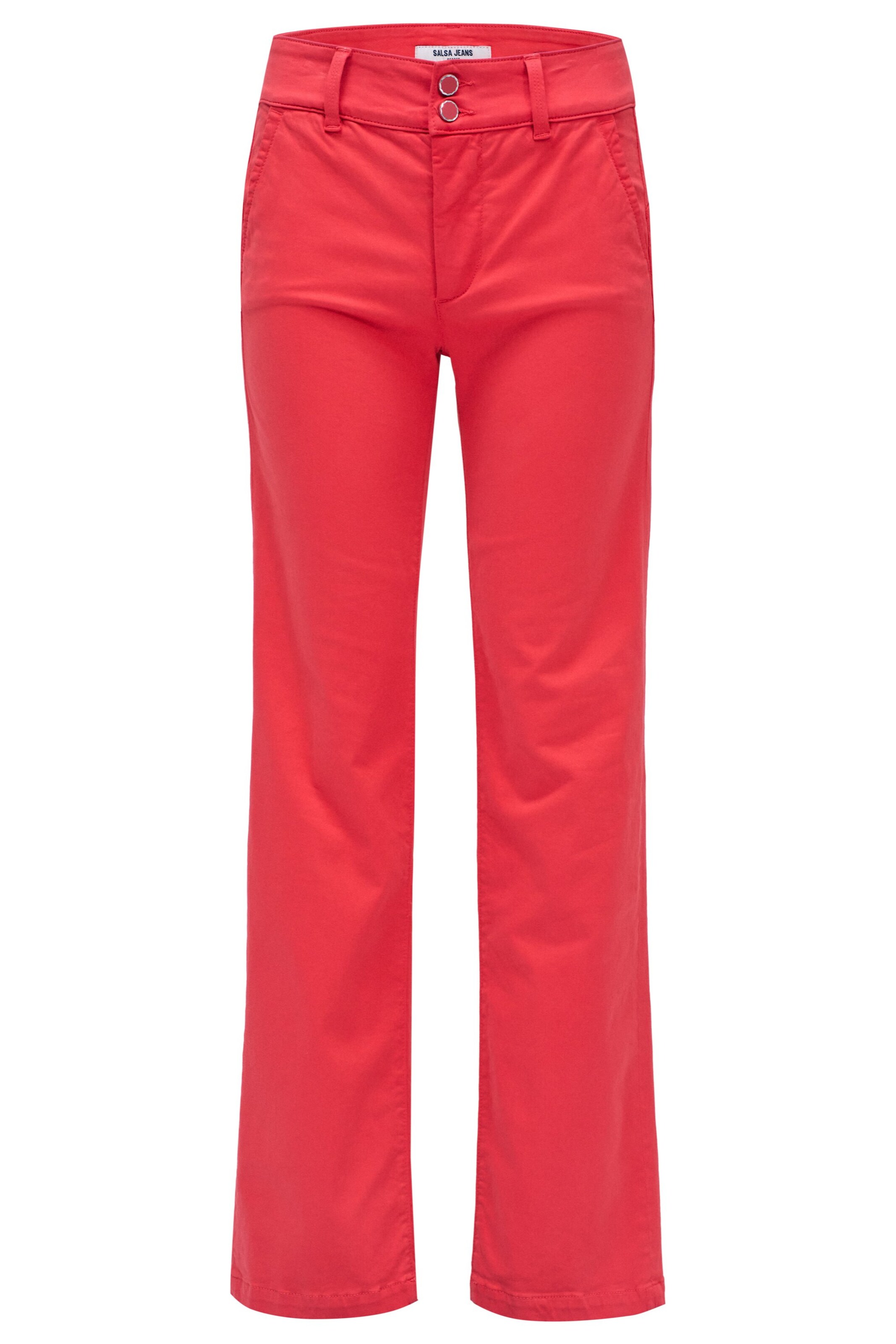 Salsa Jeans Regular Chino 'Secret' in Rood: voorkant