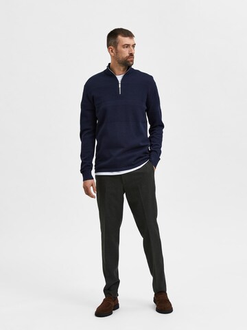 SELECTED Sweater 'Maine' in Blue