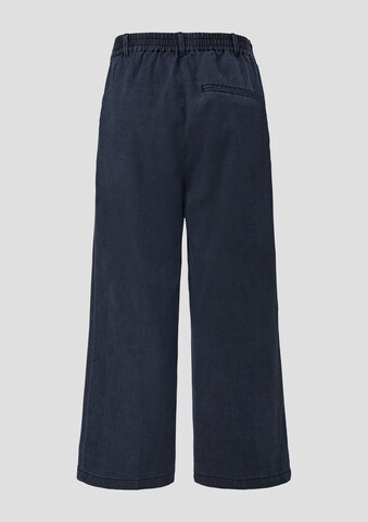 s.Oliver Red Label Plus Wide leg Broek in Blauw