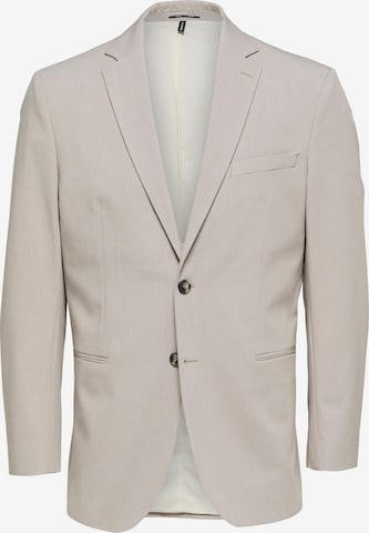 Coupe slim Veste de costume 'Liam' SELECTED HOMME en beige : devant