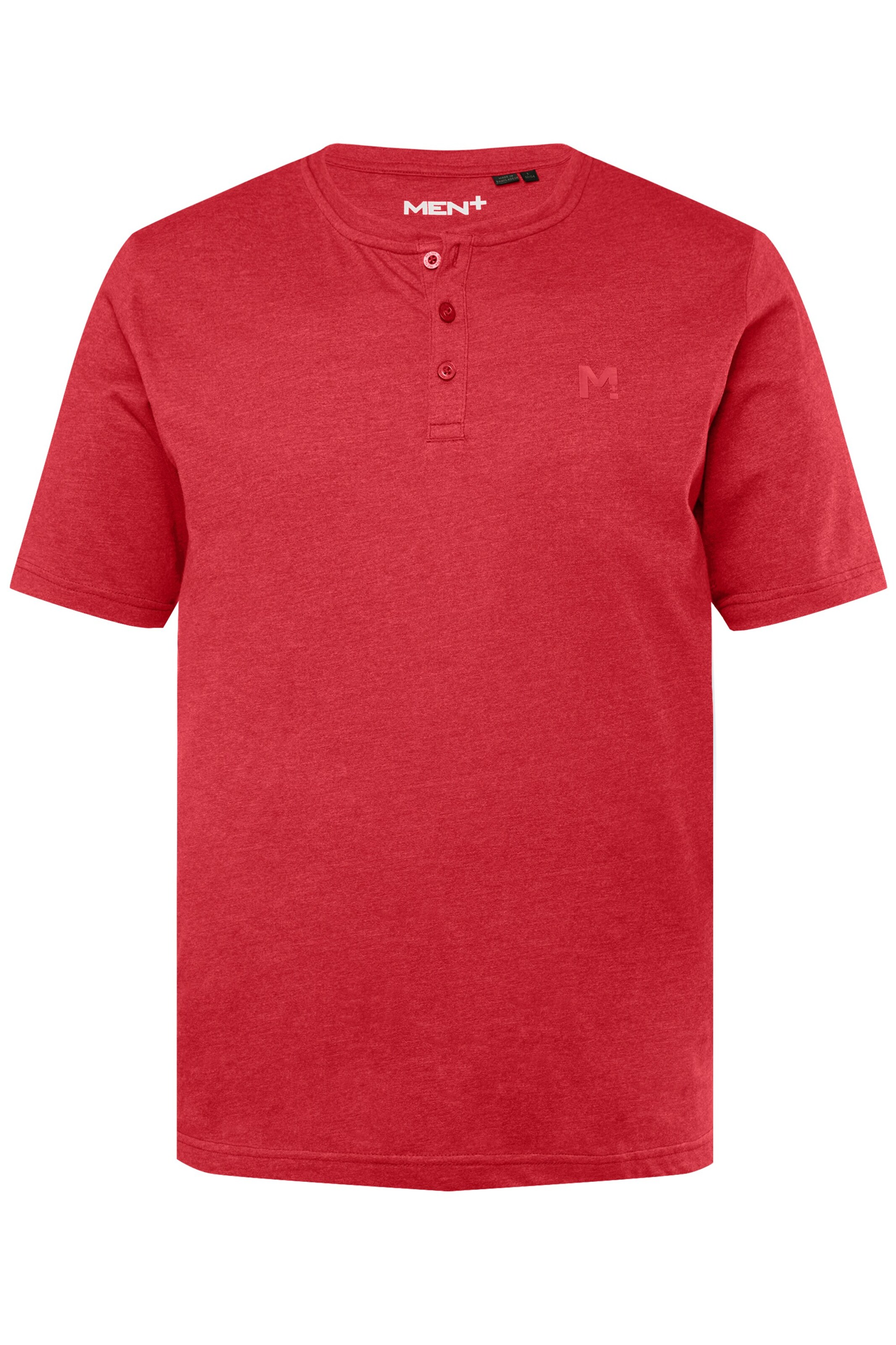 Men Plus T-Shirt in Rot: Vorderseite