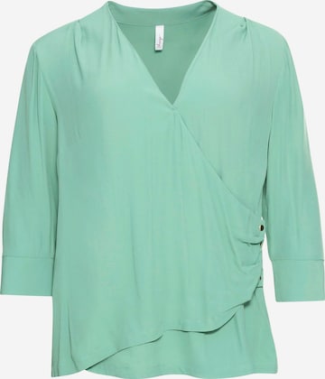 SHEEGO Bluse in Grün: front