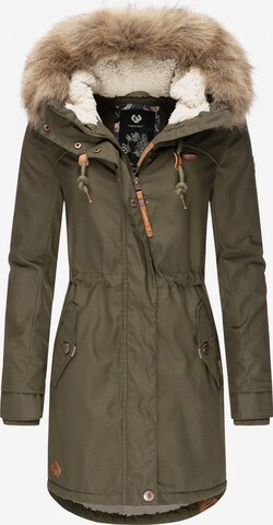 Parka d’hiver 'Tawny' Ragwear en vert : devant