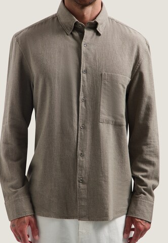 Dstrezzed Regular fit Button Up Shirt 'Jayden' in Brown
