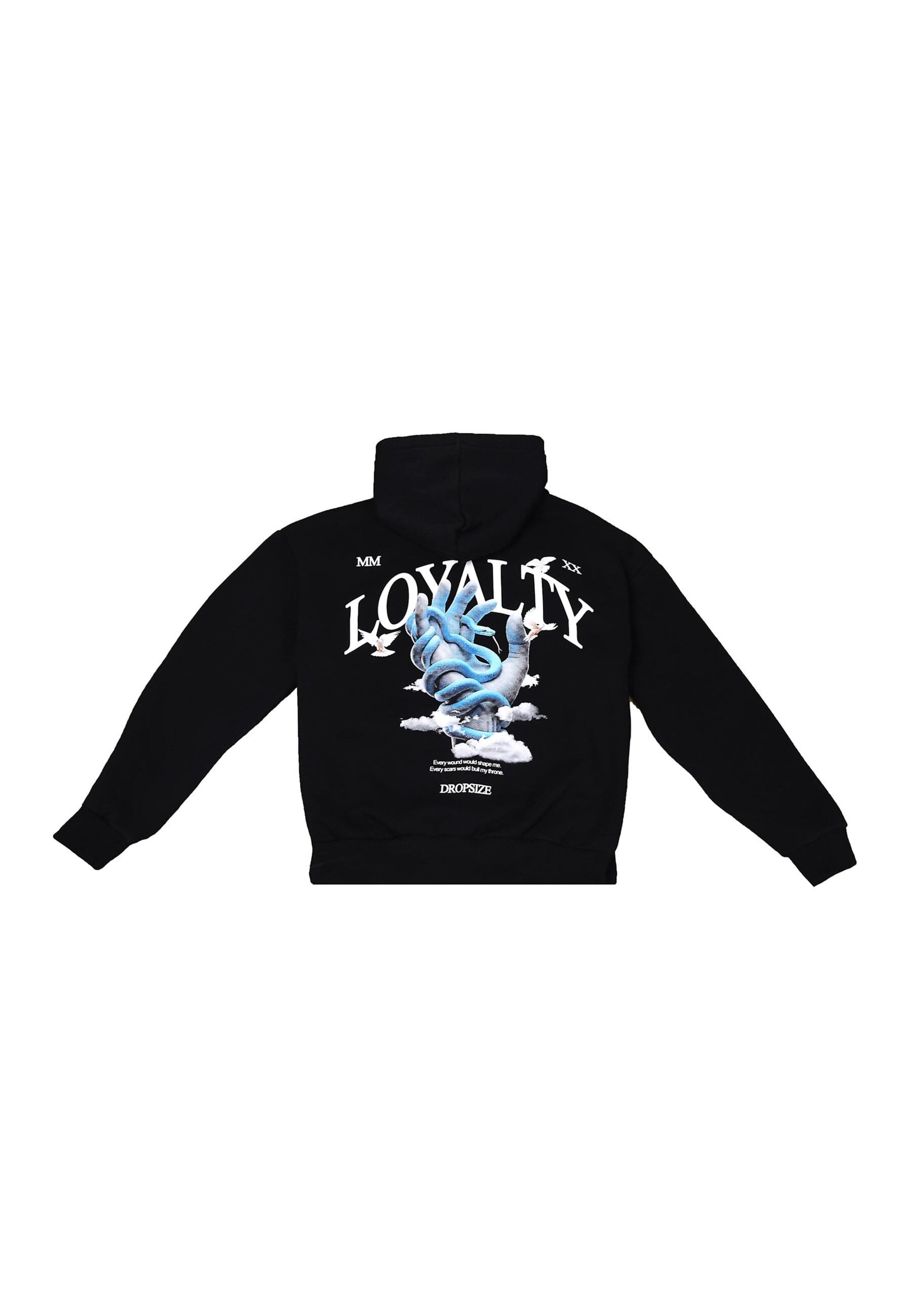 Dropsize Sweatshirt 'Snake Hand' in Schwarz