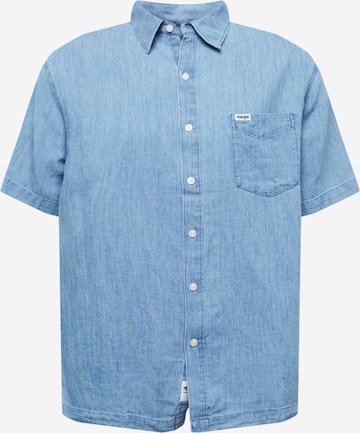 WRANGLER Button Up Shirt in Blue: front