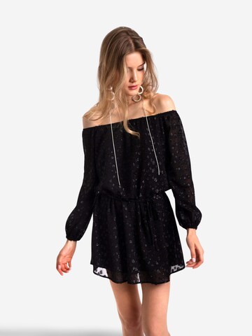 THE-ARE - Vestido em preto: frente