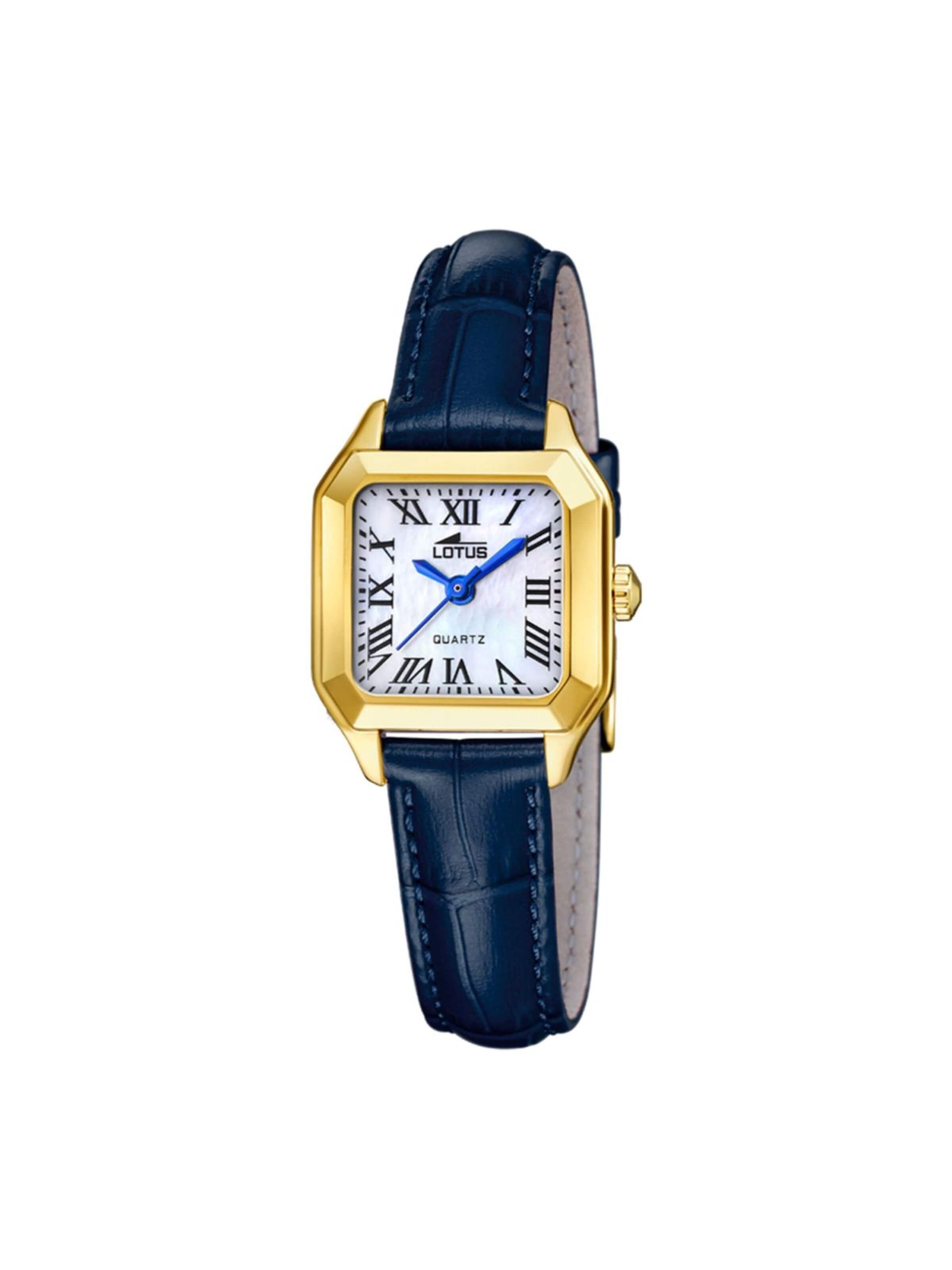 Montre à affichage analogique 'Lotus - Watch Old Money - Quartz watch movement - Watch case width: 24 mm' Lotus en or : devant