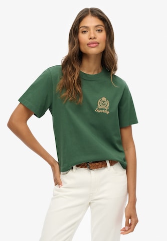 T-shirt 'Country Club' Superdry en vert : devant