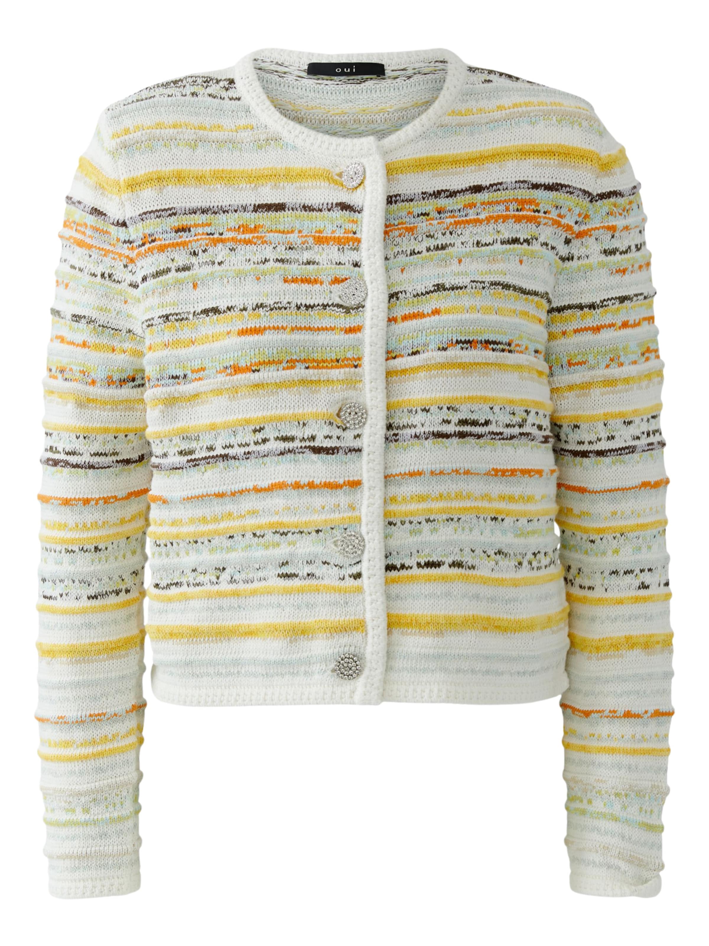 OUI Strickjacke in Mischfarben: Vorderseite