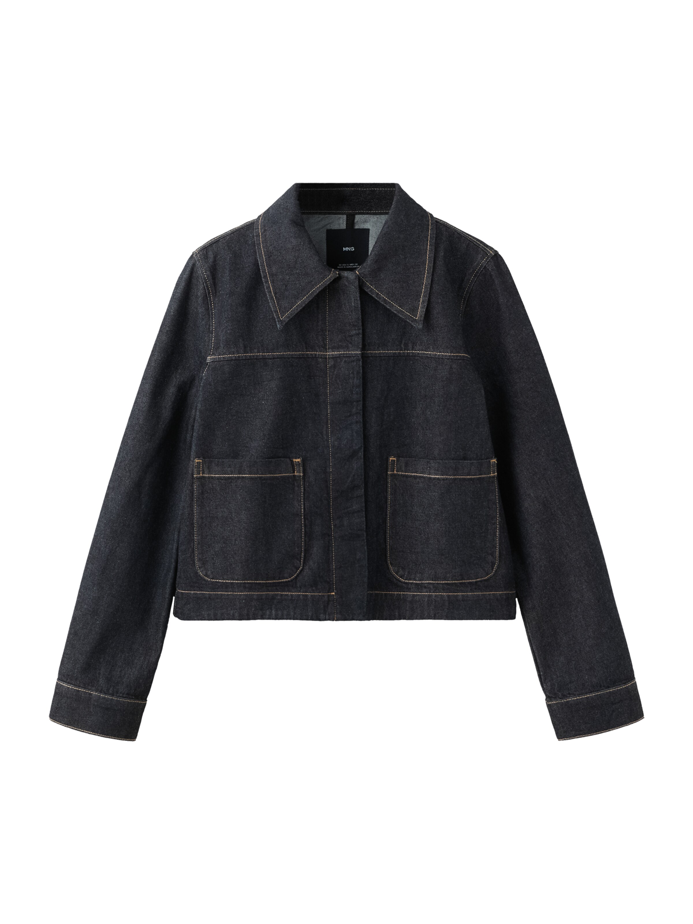 MANGO Övergångsjacka 'CLEMENCE' i nattblå, Produktvy