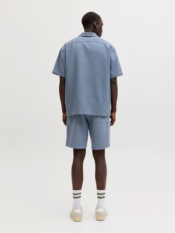 JACK & JONES Классический крой Рубашка 'JJGLOBAL' в Синий