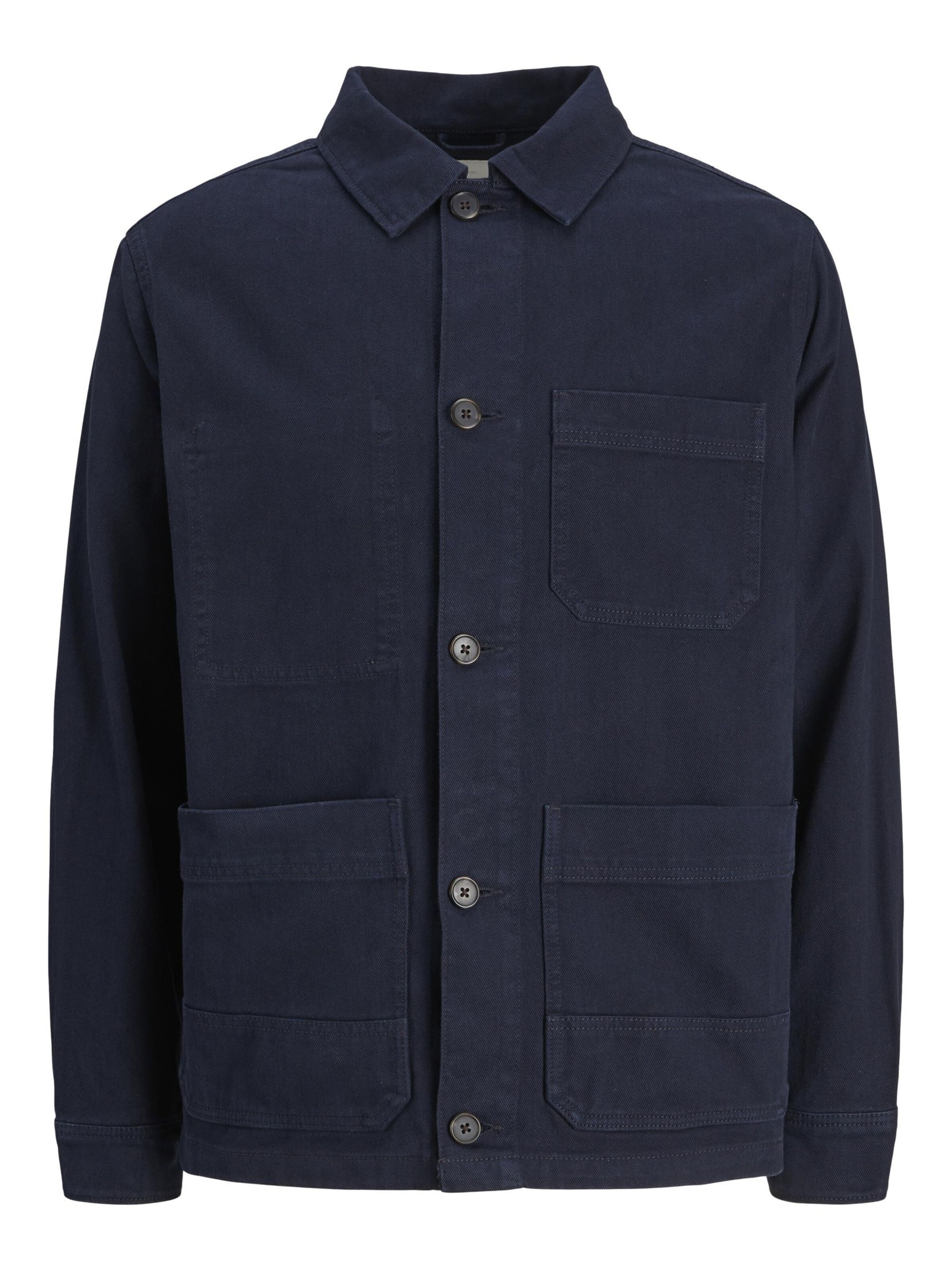 JACK & JONES Comfort fit Overhemd 'JPRCCDERRY WORKER' in Blauw: voorkant