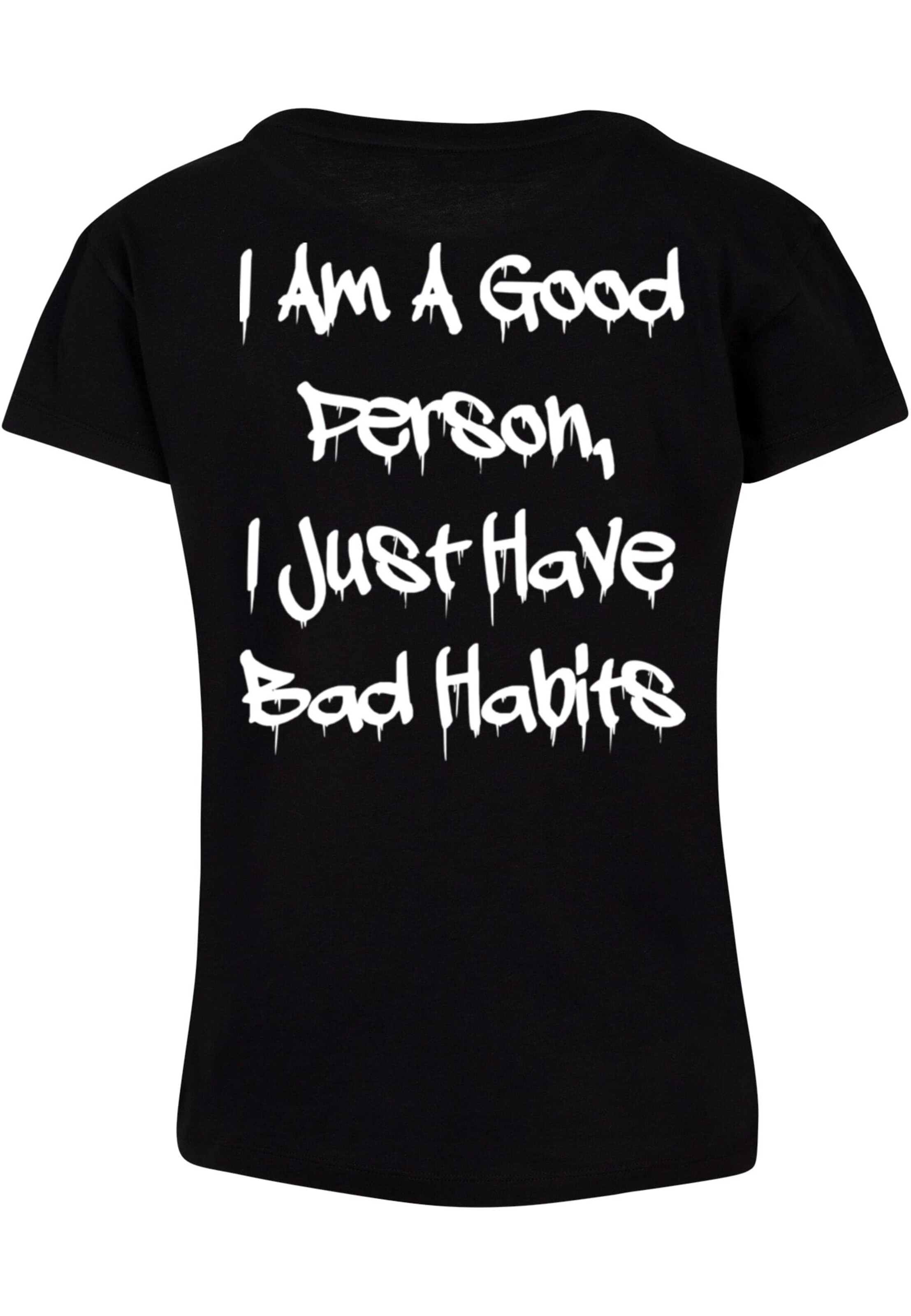 Merchcode Shirt 'Bad Habits' in Black