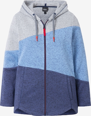 Ulla Popken Sweat jacket in Blue: front