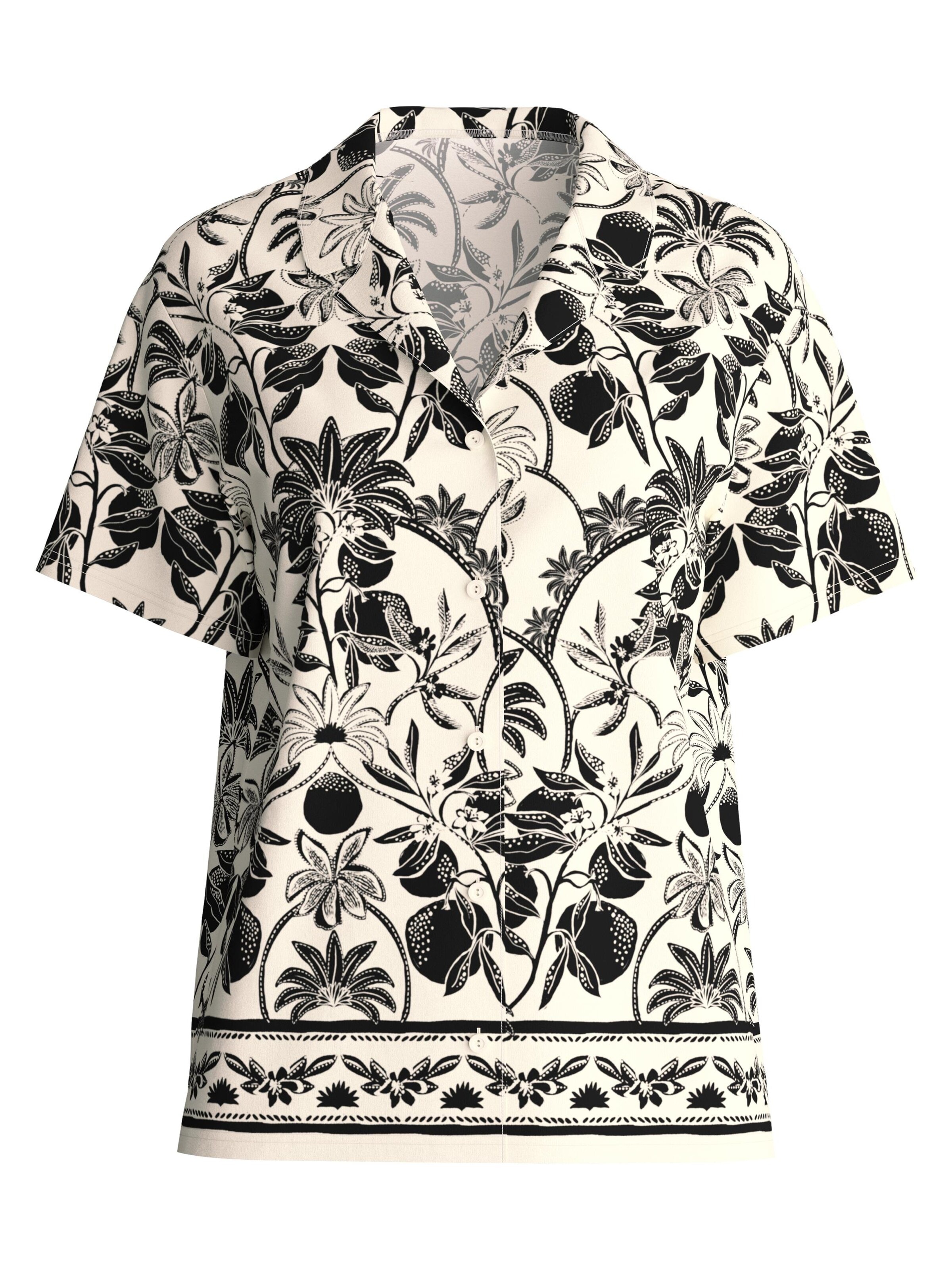 CALIDA Slaapshirt 'Favourites Beach' in Zwart: voorkant