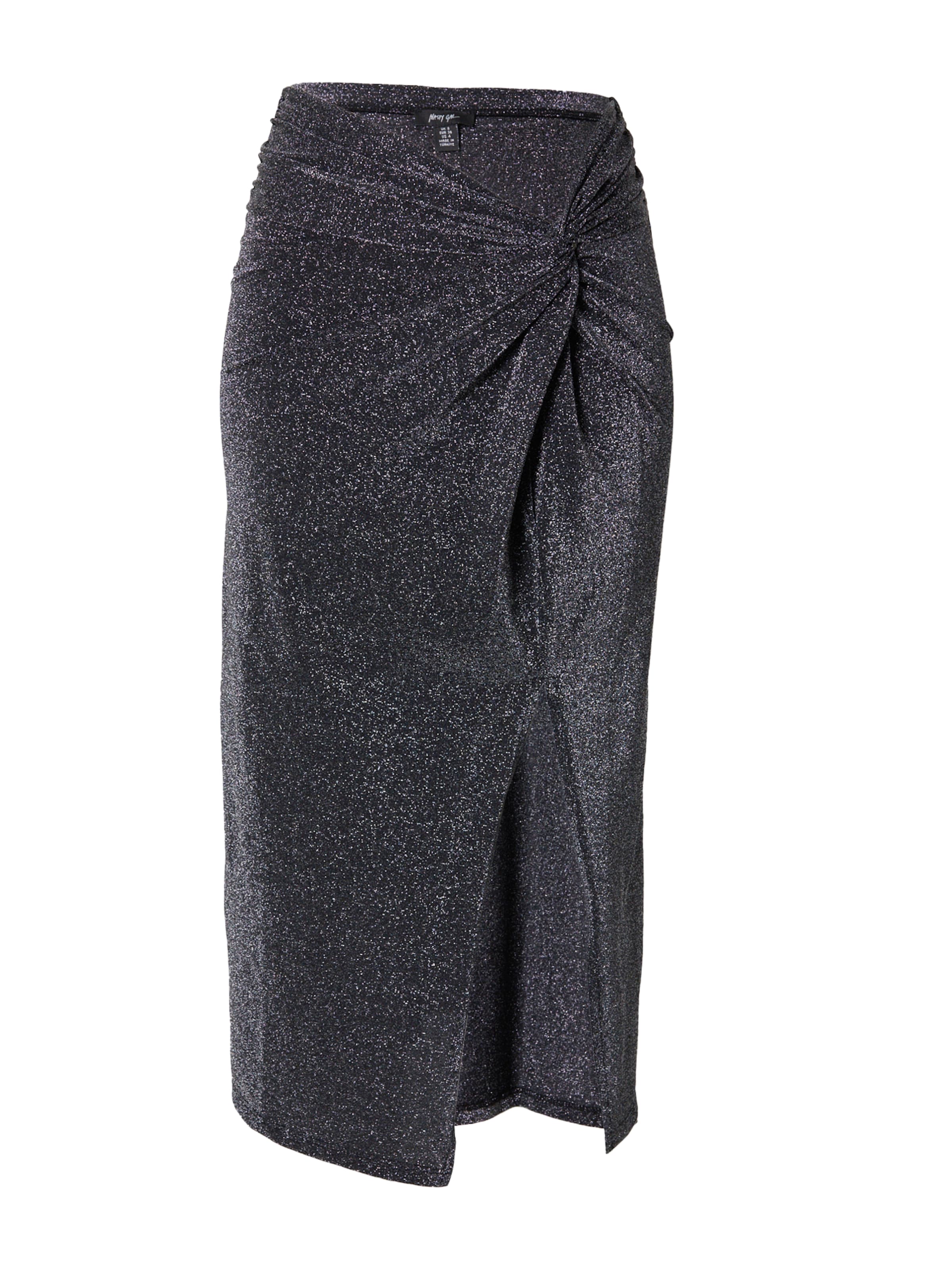 Nasty Gal Skirt in Black: front