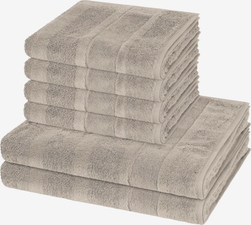 Cawö Towel 'Noblesse' in Grey: front