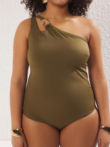 Costume intero di Trendyol Curve in verde