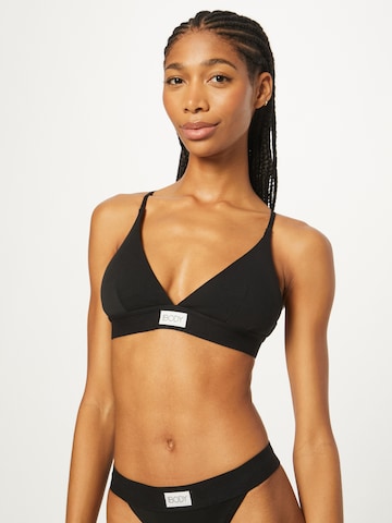 Cotton On Body Triangle Bra in Black: front