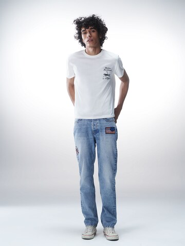 Luka Sabbat for ABOUT YOU Bluser & t-shirts 'Timo' i hvid: forside