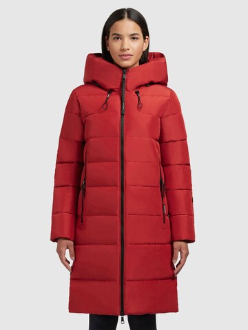 khujo - Sobretudo de inverno ' JILIAS4 ' em vermelho: frente