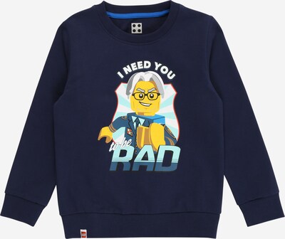 LEGO WEAR Majica | mornarska / voda / apno / dimno-siva / bela barva, Prikaz izdelka