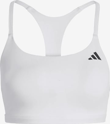 ADIDAS PERFORMANCE Biustonosz sportowy 'Opt Ess' w kolorze biały: przód