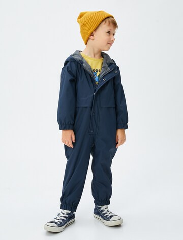 Koton Jumpsuit 'Anorak' in Blau: Vorderseite