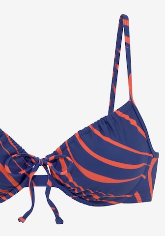 BUFFALO Balconette Bikini top 'Wire-Top Dune' in Blue