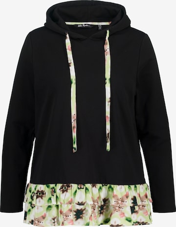 Ulla Popken Sweatshirt in Zwart: voorkant