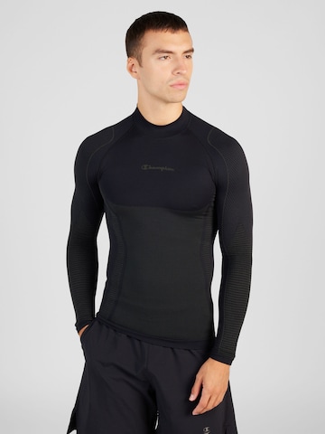 Base Layer Champion Authentic Athletic Apparel en noir : devant