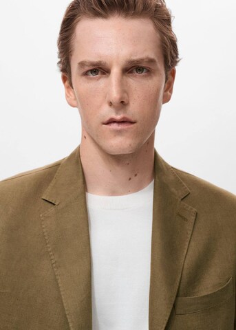 MANGO MAN Slim fit Suit Jacket 'Salerno' in Green