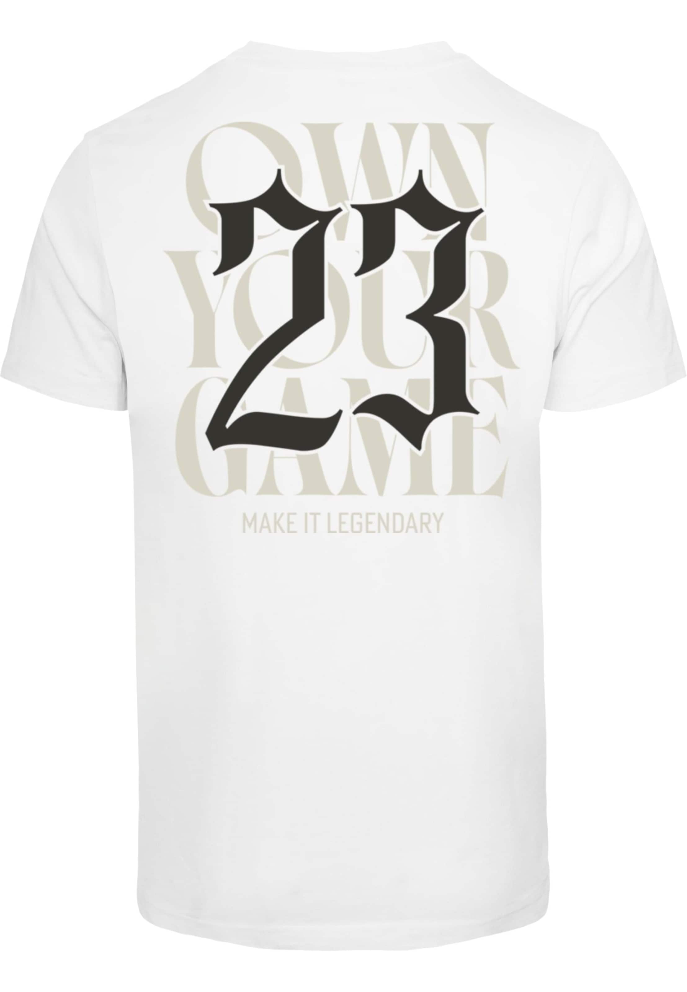 Mister Tee Shirt 'Own Your Game' in Wit