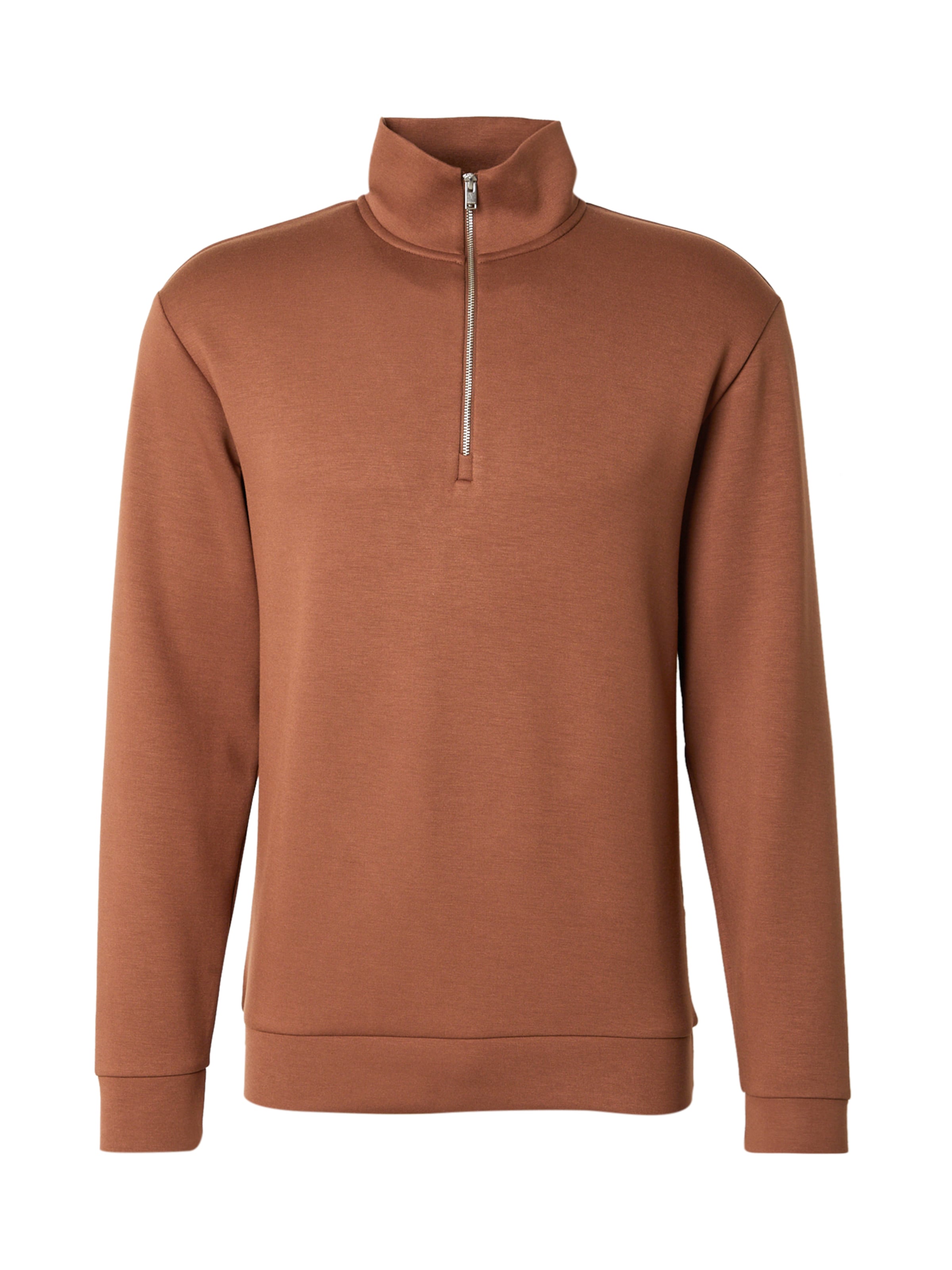 SELECTED Sweatshirt in Brown: front