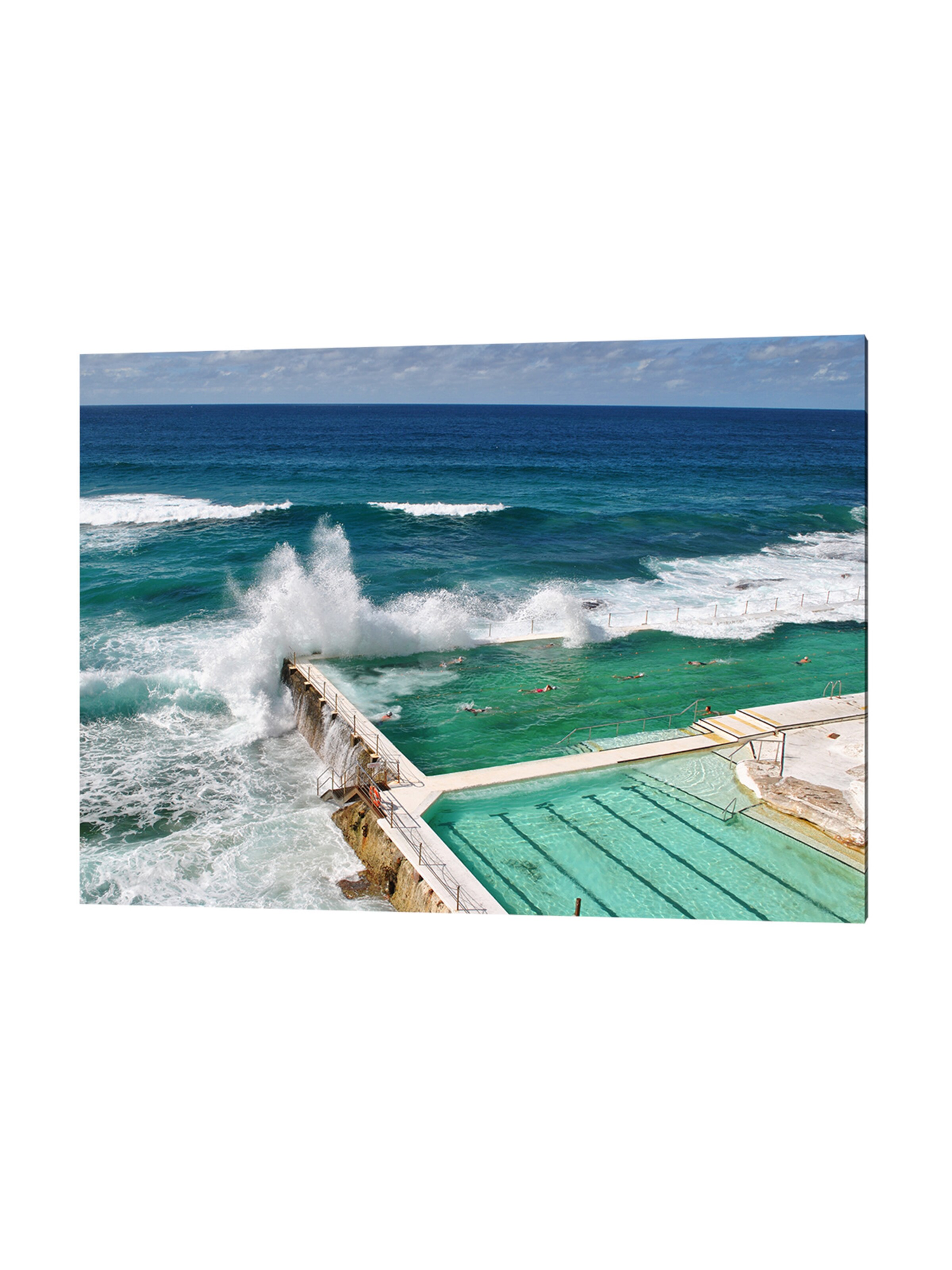 Liv Corday Bild 'Swim Next to the Ocean' in Grau: Vorderseite