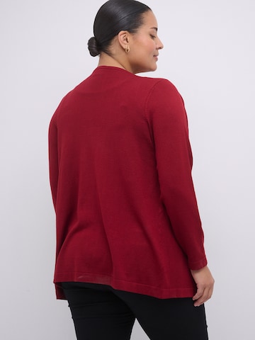 Cardigan 'Farsia' KAFFE CURVE en rouge