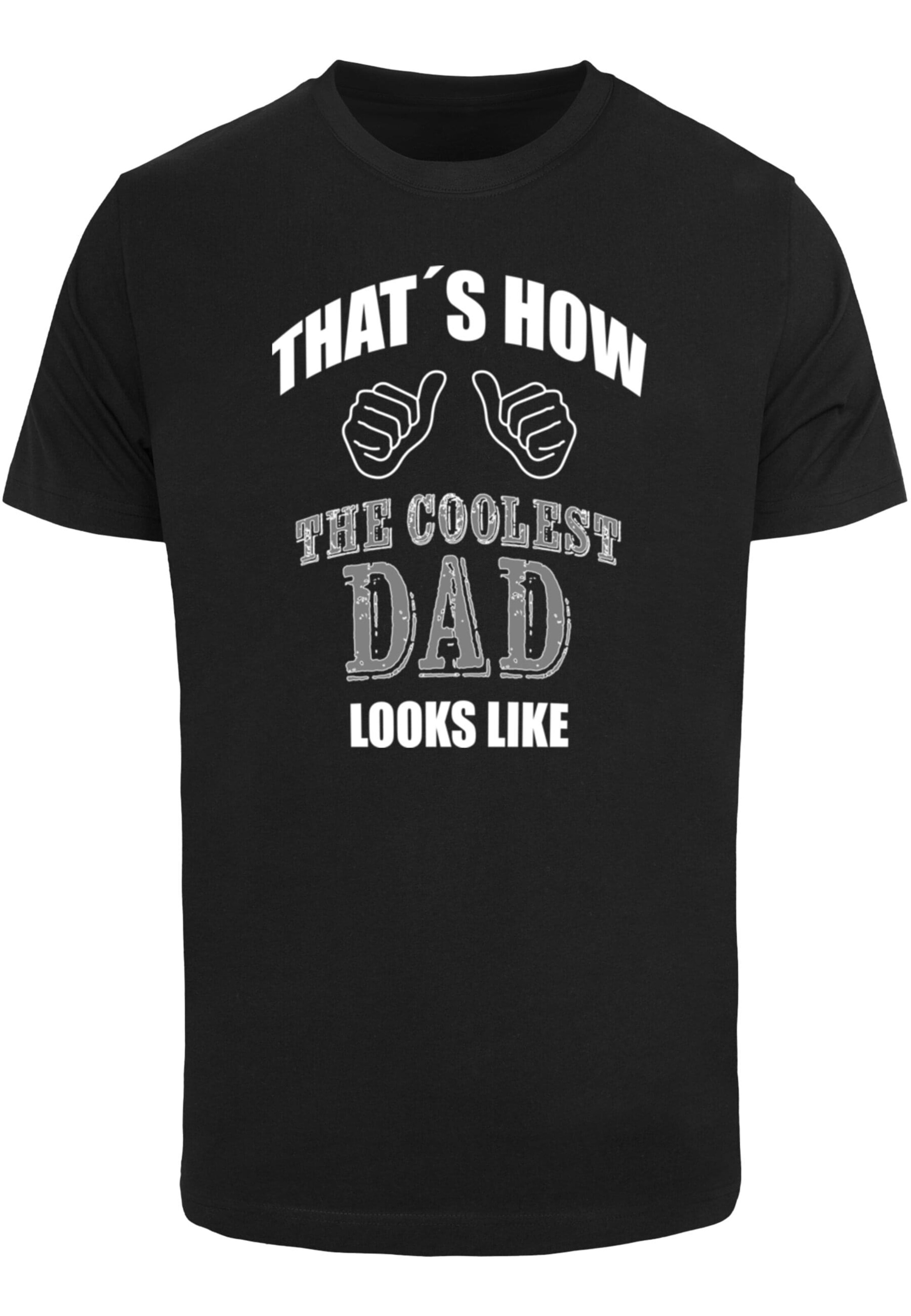 T-Shirt 'Coolest Dad' Merchcode en noir : devant
