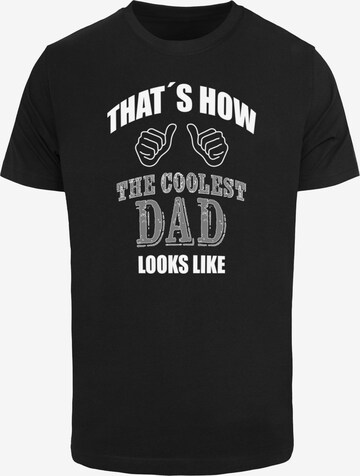 T-Shirt 'Coolest Dad' Merchcode en noir : devant