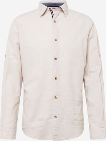 Coupe regular Chemise JACK & JONES en beige : devant