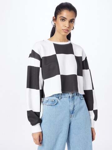 Nasty Gal Sweatshirt in Zwart: voorkant